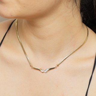 Collier plaqué or Maille anglaise