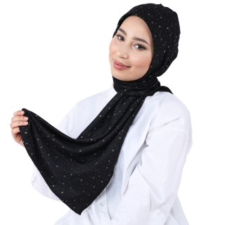 Turban hijab Noir idéal pour embellir la femme voilée