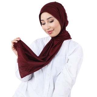 Turban hijab Rouge Bordeaux idéal pour embellir la femme voilée