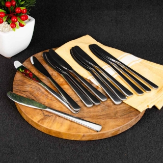 Winox étui couteaux de table 12 pièces JAWHAR -INOX 18/10 - 6mm