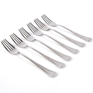 Winox blister de 6 fourchettes à fruit AMBRE - Inox 18/10 - Garantie à vie
