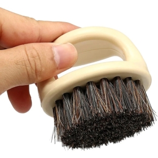 Brosse à Barbe en Poils de Cheval Doux et Durable