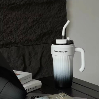 Thermos Mug Avec Paille Isotherme De Haute Qualité 860 ML