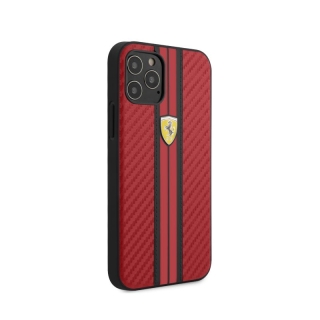 Coque Ferrari Carbone pour iPhone 11 Pro Rouge