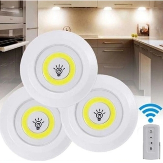 3 Spots - Led Sans Fil - Avec Télécommande