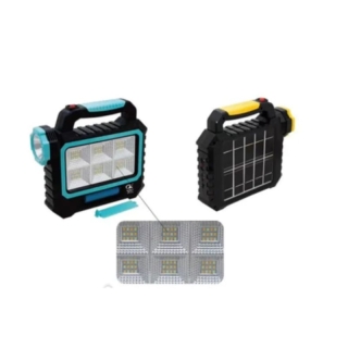Projecteur solaire portable-LED 6 lampe et chargeur 2 EN 1