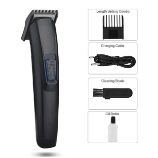 Tondeuse à Cheveux et Barbe Htc Sans Fil Noir