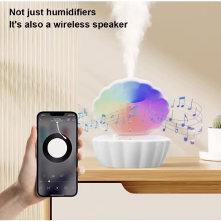 Diffuseur D'arômes Anti-Gravité avec Haut-parleur Bluetooth & Lumière RGB