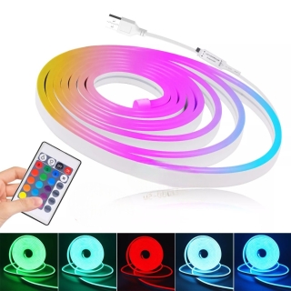 Ruban LED RGB Néon 5M USB Avec Télécommande