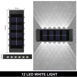 Applique Murale Solaire LED Extérieure 12 LED