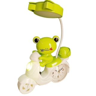 Lampe De Bureau Et Réveille Forme Moto 4 En 1