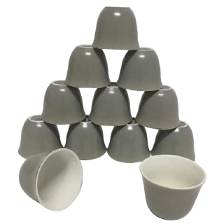 12 tasses à café en porcelaine