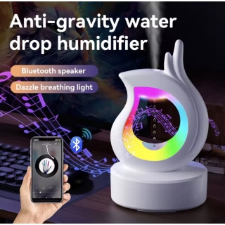 Diffuseur D'arômes Anti-Gravité avec Haut Parleur Bluetooth & Lumière RGB