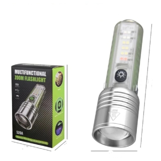 Lampe De Poche Multifonctionnelle Rechargeable À Zoom
