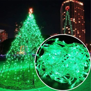 Guirlande De Fête Lumineuse Décoratif - Étanche - 8 Modes D'éclairage - 10M - Vert