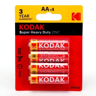 Lot de 4 Piles AA 1.5V Zinc