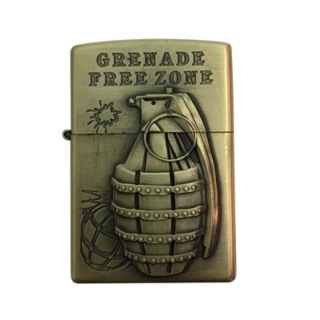 Coffret Briquet De Luxe Métallique 3D Avec Filtre à Cigarette à Tabac Réutilisable Et Recharge De Liquide - BM-01