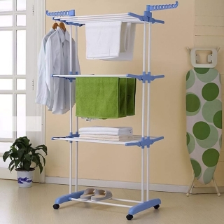 Sèche linge à 3 Niveaux avec Cintre Multifonction