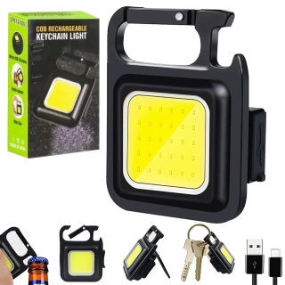 Lampe De Poche Et Porte Clés Rechargeable 6 W