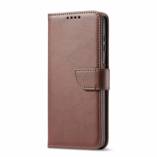 Etui Portefeuille pour Redmi Note 11S Avec Rabat Magnétique Marron