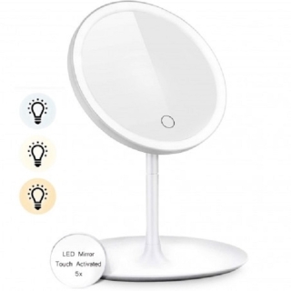 Miroir De Maquillage Tactile avec Lumière rechargeable