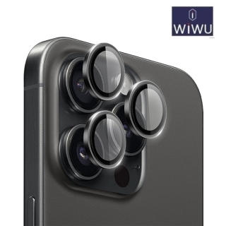 Protecteur D'objectif Camera pour iPhone 15 Pro Max Noir Titane