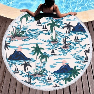 Tapis de plage rond