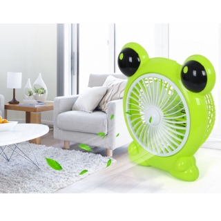 Ventilateur portable électrique en plastique pour bureau vert