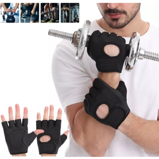 Paire De Gants De Musculation Pro De Haute Qualité Avec Bande De Poignet - Noir