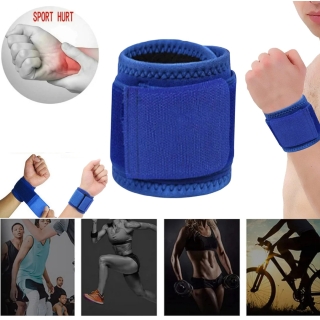 Lot 2 Support Pour Poignet - Bande de Compression Élastique - Taille Réglable - Pour Homme et Femme