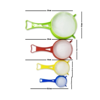 Set de 4 passoires en plastique