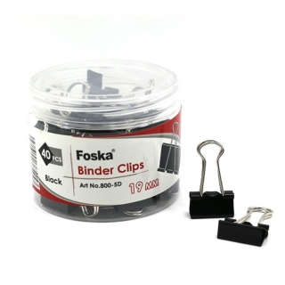 Boîte de 40 pinces a clip 19 mm foska