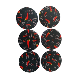 Kit de 6 Sous Tasse forme circulaire