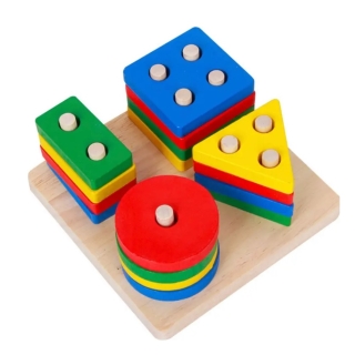 Jeu d'encastrement de Formes et Couleurs