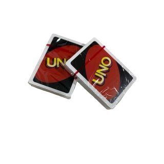 UNO jeux de carte avec cage en plastique