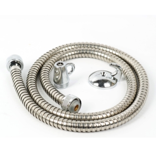 Flexible toilette dur chromé 1 mètre