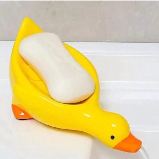 Porte-savon en forme de canard