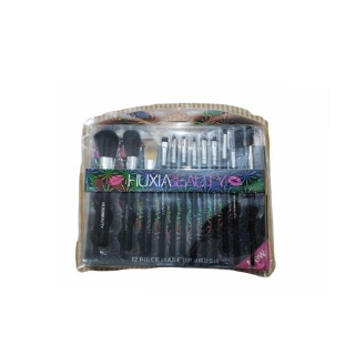 Kit de 12 pinceaux pour fard à paupières - Noir