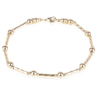 Bracelet fine avec sphère en plaqué or