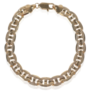 Bracelet maille marine plaqué or swag man