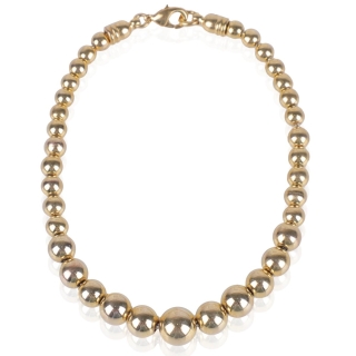 Bracelet plaqué or sphérique