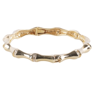Bracelet charnière traditionnel zircone