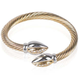 Bracelet charnière maille serpent