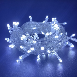 Kit 100 LED Guirlande De Fête Lumineuse 10m Blanc