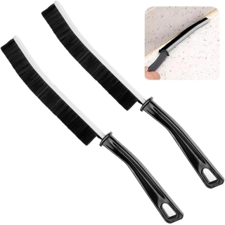 Kit de 2 Brosses de Nettoyage Rainure Coin Rails