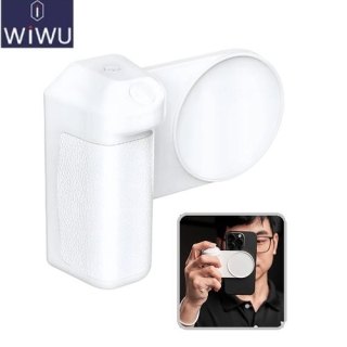 Poignée Selfie Bluetooth avec Powerbank MagSafe pour IOS & Android-Blanc