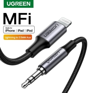 Câble Audio Lightning Vers Jack 3.5mm Certifié Apple MFI Stéréo