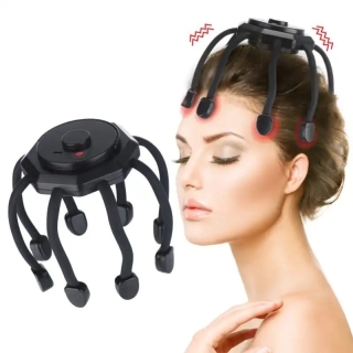 Masseur De Tête Électrique Rechargeable Avec 8 Aimants De Massage