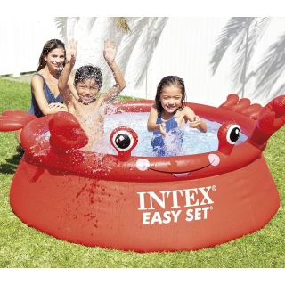 INTEX Piscinette Gonflable Autoportante Crabe (Ø) 1,83 m x (H) 0,51 m / Référence : #26100NP