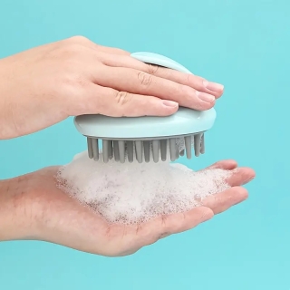 Brosse à Shampoing En Silicone Pour Massage et Nettoyage Cheveux